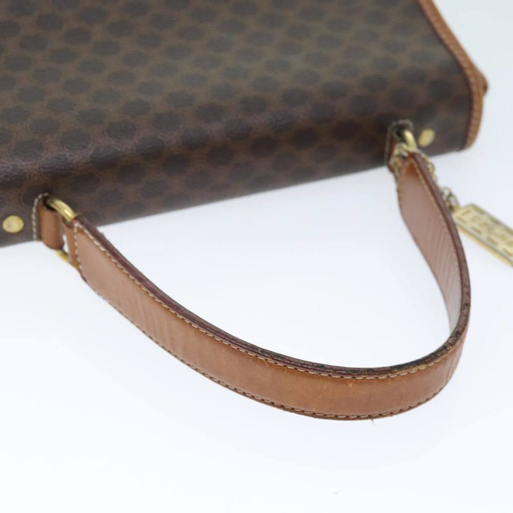 CELINE Macadam Canvas Hand Bag PVC Brown Auth 73419 - Picture 7 of 16